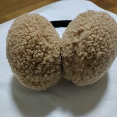 【美品】イヤーマフラー（ベージュ）の画像