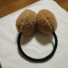 【美品】イヤーマフラー（ベージュ）の画像