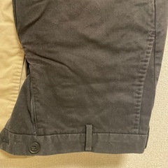 ユニクロ　カラージーンズ　黒　ベージュ　W73の画像