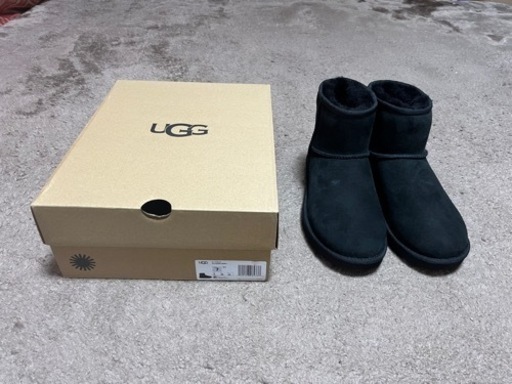 UGG ムートンブーツ　24cm 23cm 黒　値下げ　