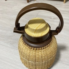 籐のポット【レトロ】