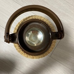 籐のポット【レトロ】の画像