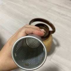 籐のポット【レトロ】の画像