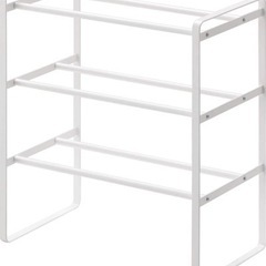 【美品】靴棚/伸縮/シューズラック/山崎実業の画像