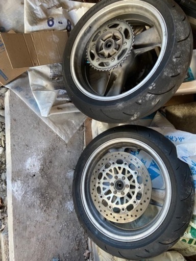 ホンダ　ホーネット250 タイヤホイールセット　リアフロント両方