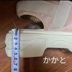 casiTA 厚底スポーツサンダル  Lサイズ  ベージュの画像