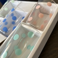 新品 ELLE エル コップ ミニ タンブラー グラス 5点 セット レトロの画像