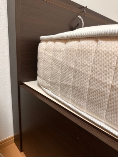 美品　引き出し収納セミダブルベッド　Nsleepマットレスつき