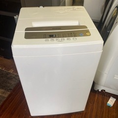 北九州市内配送無料　保証付き　2020年式　アイリスオーヤマ 洗濯機 5kg 全自動 風乾燥 お急ぎコース ステンレス槽 ゴールド IAW-T502EN