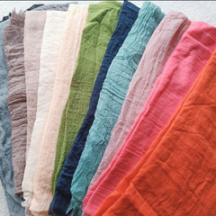 スカーフ　水色　ストール　春物夏物　日焼け防止　日除けの画像