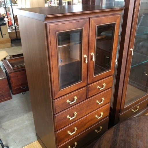 美品 MARUNI マルニ木工 地中海シリーズ ミドルボード60(引出し)