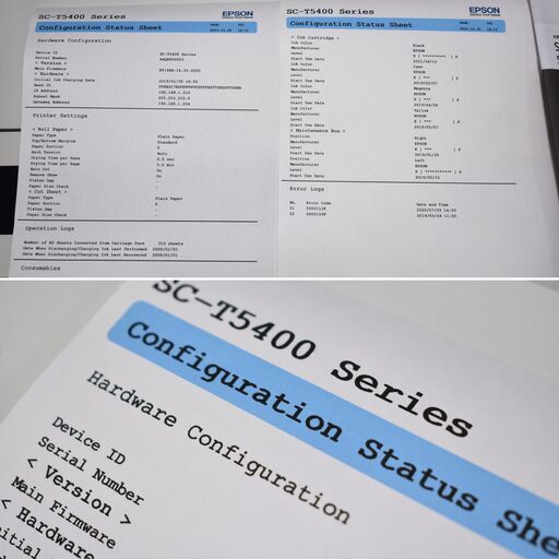 【ヤ取終了4/12】≪yt1101ジ≫ EPSON/エプソン 大判プリンター SC-T5450 K331A EY14KA A0ロール紙