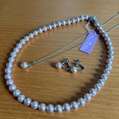 貝パール3点セットピンク(未使用品)とても可愛らしい色です。