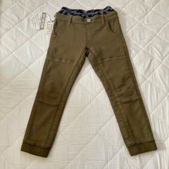 【新品未使用値下げ❗️】キッズパンツ120（男の子）カーキ