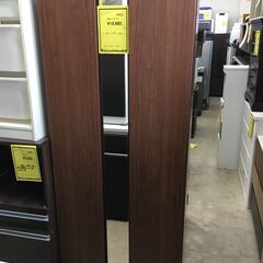 シューズボックス 下駄箱 シューズラック  北欧 鏡付き 靴箱 シンプル 玄関収納 幅75cm ハイタイプ 鏡付き 脚付き 収納家具 靴収納 エントランス 家具 木製 ウォールナット おしゃれ クリーニング済み 堺市 石津【ジャングルジャングルサカイ石津店】