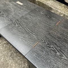 【あげます】【無料】組み机　伸長式　ローテーブル　古家具　木製　引出し付き　折り畳みテーブルの画像