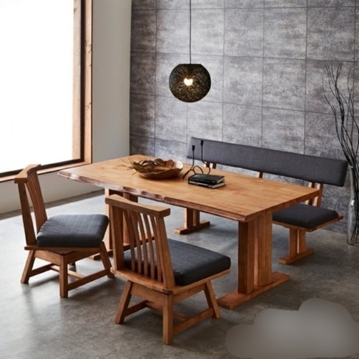 【配達可⭕️】天然木 ダイニングセット