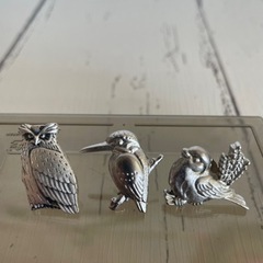 公益財団法人日本野鳥の会　シルバーブローチ3点セット
