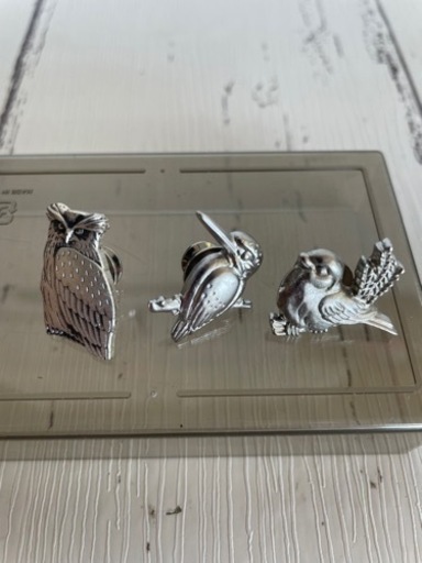 公益財団法人日本野鳥の会 シルバーブローチ3点セット コレクション