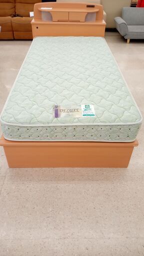 ★ジモティ割あり★ 野中企画 ベッド ナチュラル H87×D218×W101 クリーニング済み TJ3993