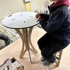 手作りテーブル、椅子セット！の画像