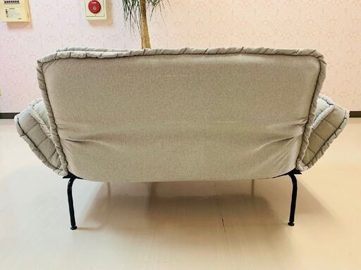 M24　Francfranc ピソラ　コンパクトソファベッド　グレー　美品 Francfranc フランフラン ピソラ コンパクト ソファベッド