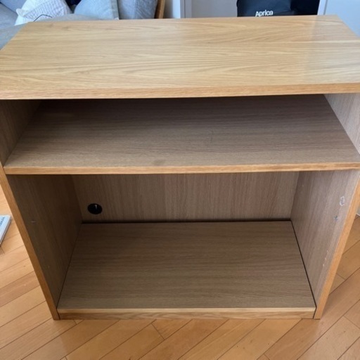 無印　木製シェルフ　オーク材