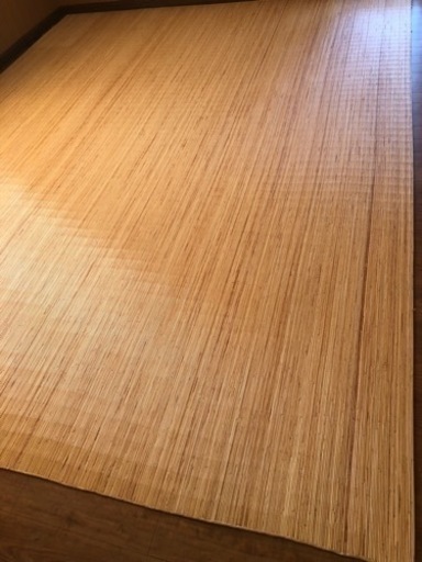 日本製 美品 竹カーペット273×350cm 籐マット ラグ 敷物