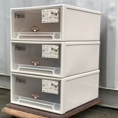 E159◇3個セット！Fits◇プラ収納ケース◇引き出し◇クロー...