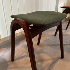 剣持勇.秋田木工】スツール 椅子ヴィンテージ グリーン