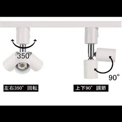★計9点★ お値下げ！【LEDライト付】スポットライト レールライト用照明器具 E17E26 ソケット+LEDライトの画像
