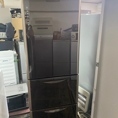 北九州市内配送無料　保証付き　日立 HITACHI R-S3700FV XN [冷凍冷蔵庫 まんなか野菜タイプ 真空チルド （365L・右開き） 3ドア