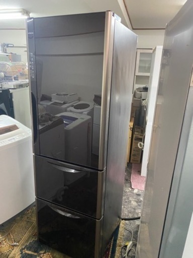 北九州市内配送無料　保証付き　日立 HITACHI R-S3700FV XN [冷凍冷蔵庫 まんなか野菜タイプ 真空チルド （365L
