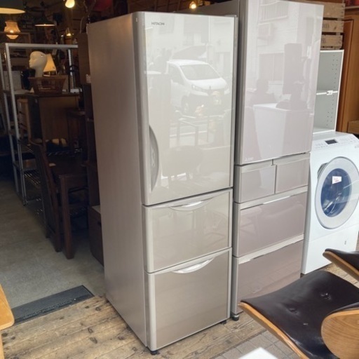家電 キッチン家電 3ドア冷蔵庫 日立 2019年製 315L R-S32JV
