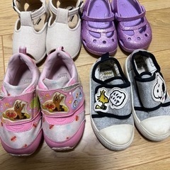 キッズ靴　女の子　まとめ売り　4足セット13cm〜15cm