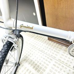 【特別価格】BRIDESTONE 折りたたみ自転車 Grantech 20インチ シルバーの画像