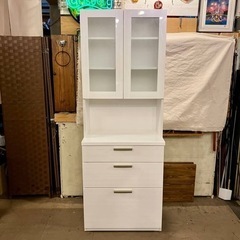 池上店】ニトリ NITORI 食器棚 カップボード レンジボード レンジ台