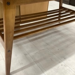 カリモク カフェテーブル ライトブラウン【トレファク堺福田】の画像