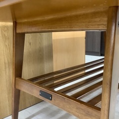カリモク カフェテーブル ライトブラウン【トレファク堺福田】の画像