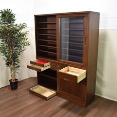 ≪zyt1281ジ≫ 静岡家具製作所 食器棚 フレックス2D ダイニングボード45 4尺5寸巾 幅135cm レトロ/ビンテージ/家具 50908-07の画像