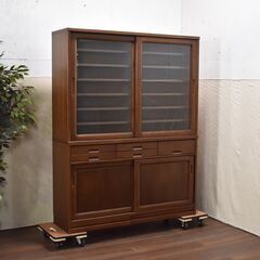 ≪zyt1281ジ≫ 静岡家具製作所 食器棚 フレックス2D ダイニングボード45 4尺5寸巾 幅135cm レトロ/ビンテージ/家具 50908-07の画像
