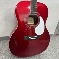 HONEY BEE アコースティックギター　F-15 CRD  赤　レッド　ソフトケース付きの画像