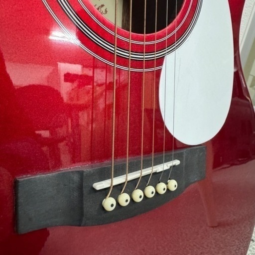 HONEY BEE アコースティックギター　F-15 CRD  赤　レッド　ソフトケース付き