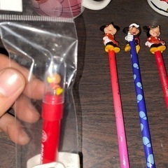 レトロ　ディズニーコップ　鉛筆　アンパンマンボールペンの画像
