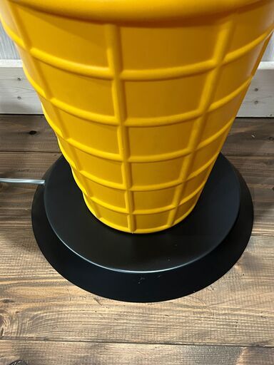 送料込み新品電飾看板 業務用非売品ソフトクリーム昭和レトロ高さ約90㎝ディスプレイアイスクリームランプ照明あんどんインテリアフロアライ