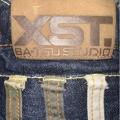 BA-TSU バツ　デニム　ハーフパンツ　130cmの画像
