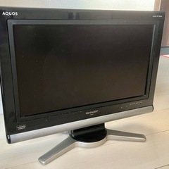【0円】SHARP 20インチ 液晶テレビ【中古】