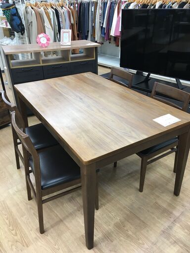 ★ジモティ割あり★  ダイニングセット 4人掛け  W140×D85×H70 クリーニング済み SJ4914