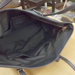お値下げ中！ コーチ F25907 トートバッグ ショルダーバッグ ナイロン A4 ネイビー COACH 札幌市 豊平区 西岡の画像