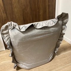 未使用値下げ最終【ニトリデコホーム商品】 コンパクトヌード座椅子（nFC02） ヌード座椅子用カバー　フリル（GY nFC03）の画像